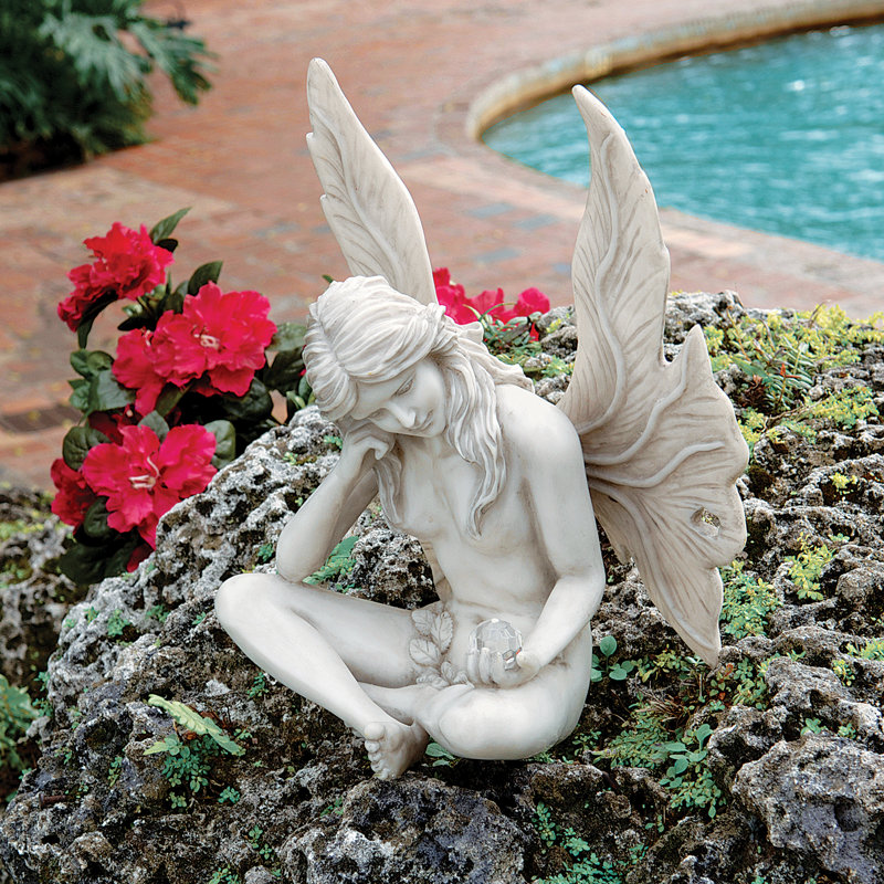 Statue fée jardin secret