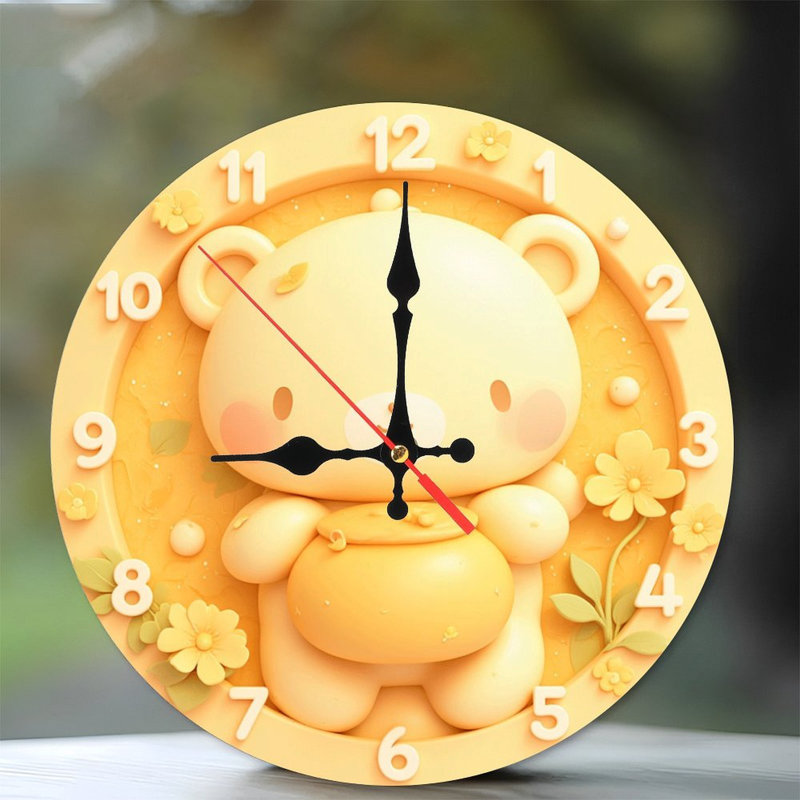 horloge mignonne avec pot de miel