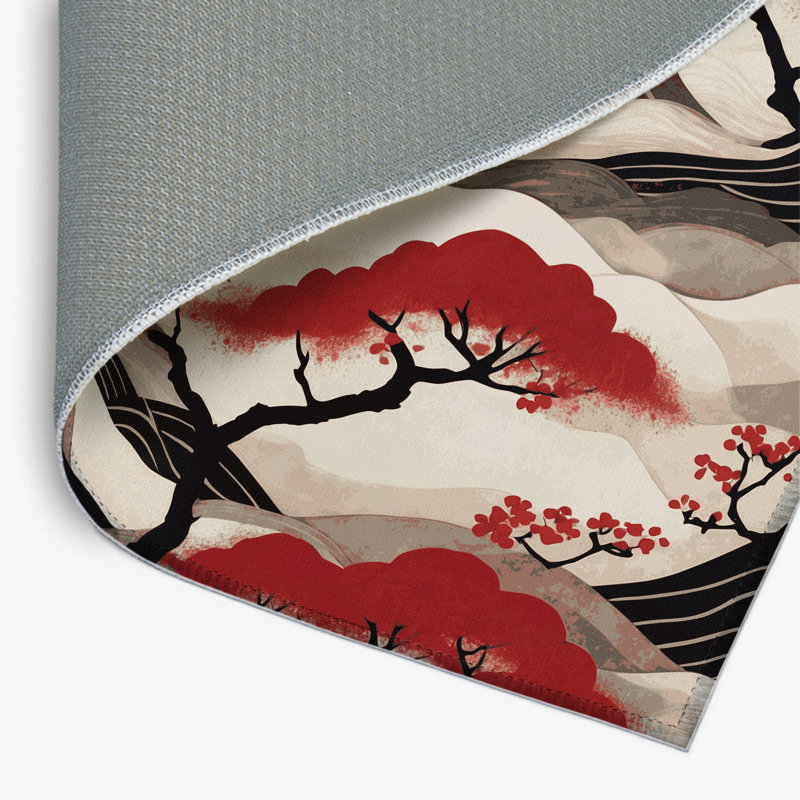 Windblown Blossom Indoor And Outdoor Area Rug, Rectangle 3' x 5'