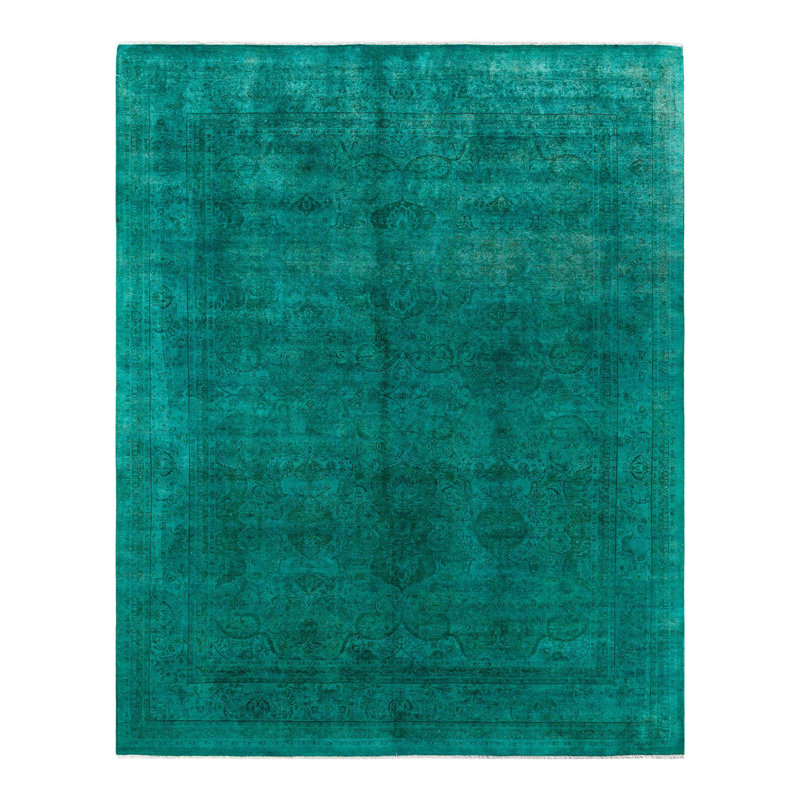 Overyed One-of-a-Kind Rectangle 8'2" X 10'2" Hand Knotted Area Rug