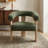 Upholstered Barrel Accent Chair Armchair Set Of 2-2027792895