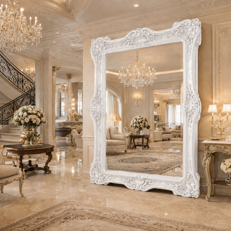 Miroir pleine grandeur Infinity, Matte White