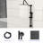 10 Inch Matte Black Shower System With 5 Function Hand Shower. 26.3" Slide Bar . Wall Mount, Easy To Install. Rain, Massage, Bubbly Settings. Includes Head, Handheld, Hose. Easy Nozzle. No Valve &-118036884