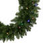 Couronne de Noël artificielle multicolore 24 po avec lumières à DEL 24 po