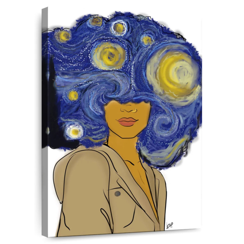 Shuttleworth Afro Starry Night, 36" H x 24" W