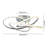 Kamorion 1-Light LED Flush Mount Ceiling Triac Dimmable Flower Shape-1985873205