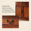 Armoire à vin en bois massif 62,99 po de style américain