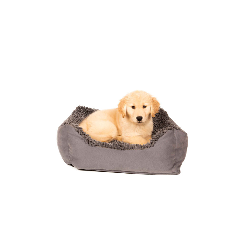 Lit pour animaux en polyester DGS Pet Products, Gris froid, L 27 po x P 31 po x H 9 po, Grand