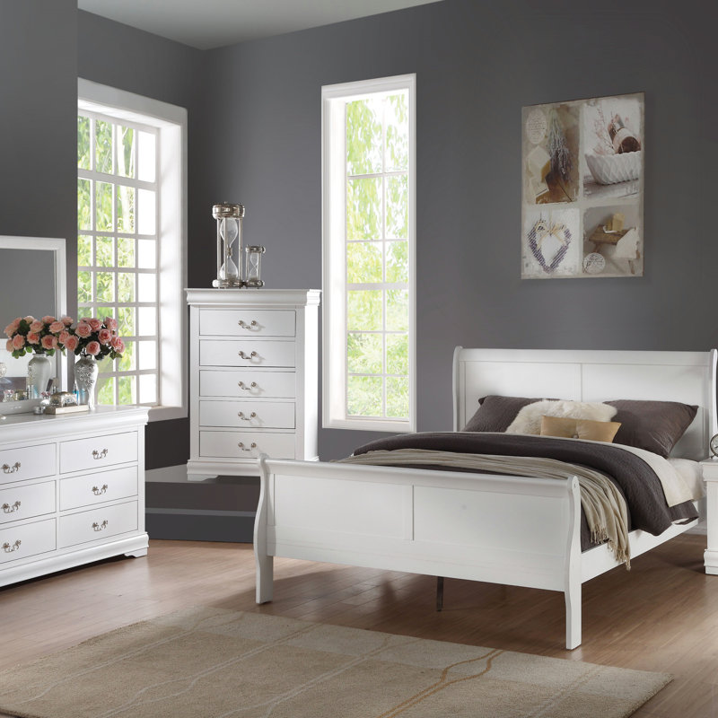 Commode Louis Philippe III, Blanc