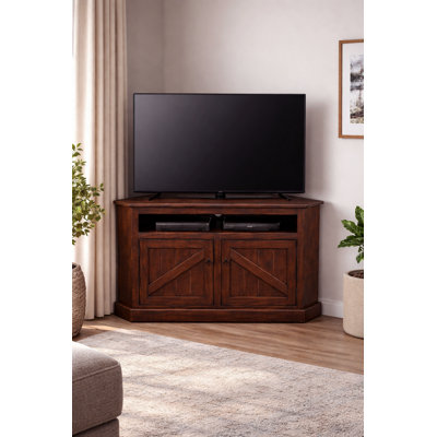 Benji Unfinished Corner TV Stand for TVs up to 65"