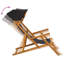 Chaise longue 2 pièces vidaXL en bois d'eucalyptus massif 3 positions noir-473298956-473937091