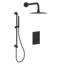 Ensemble de robinet de douche à pression équilibrée noir mat-127319354