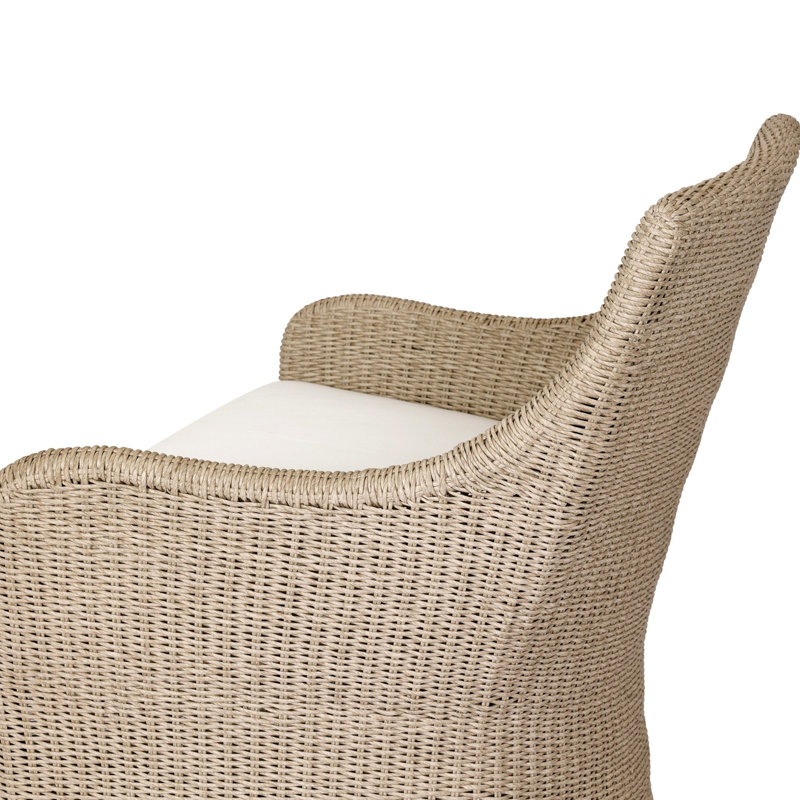 Blaire Outdoor Lounge Chair, Vintage White
