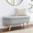 Ottoman Oval Storage Bench