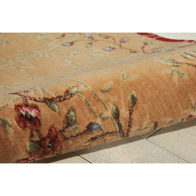 Tibbett Floral Indoor Rug, Rectangle 9'6" x 13'