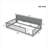 Modern Minimalist Twin XL Floor Bed Frame With Built-in Storage Cabinets and USB Charging Ports, Solid Wood Construction, Cool Gray