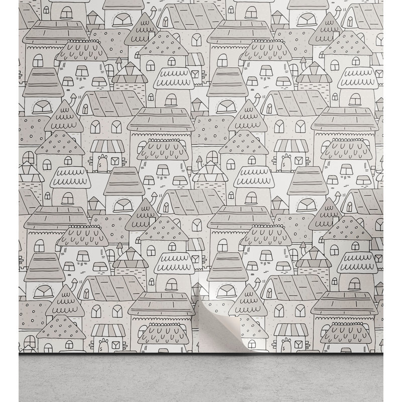 Panneau de papier peint adhésif Jadn, L 13 po x L 100 po