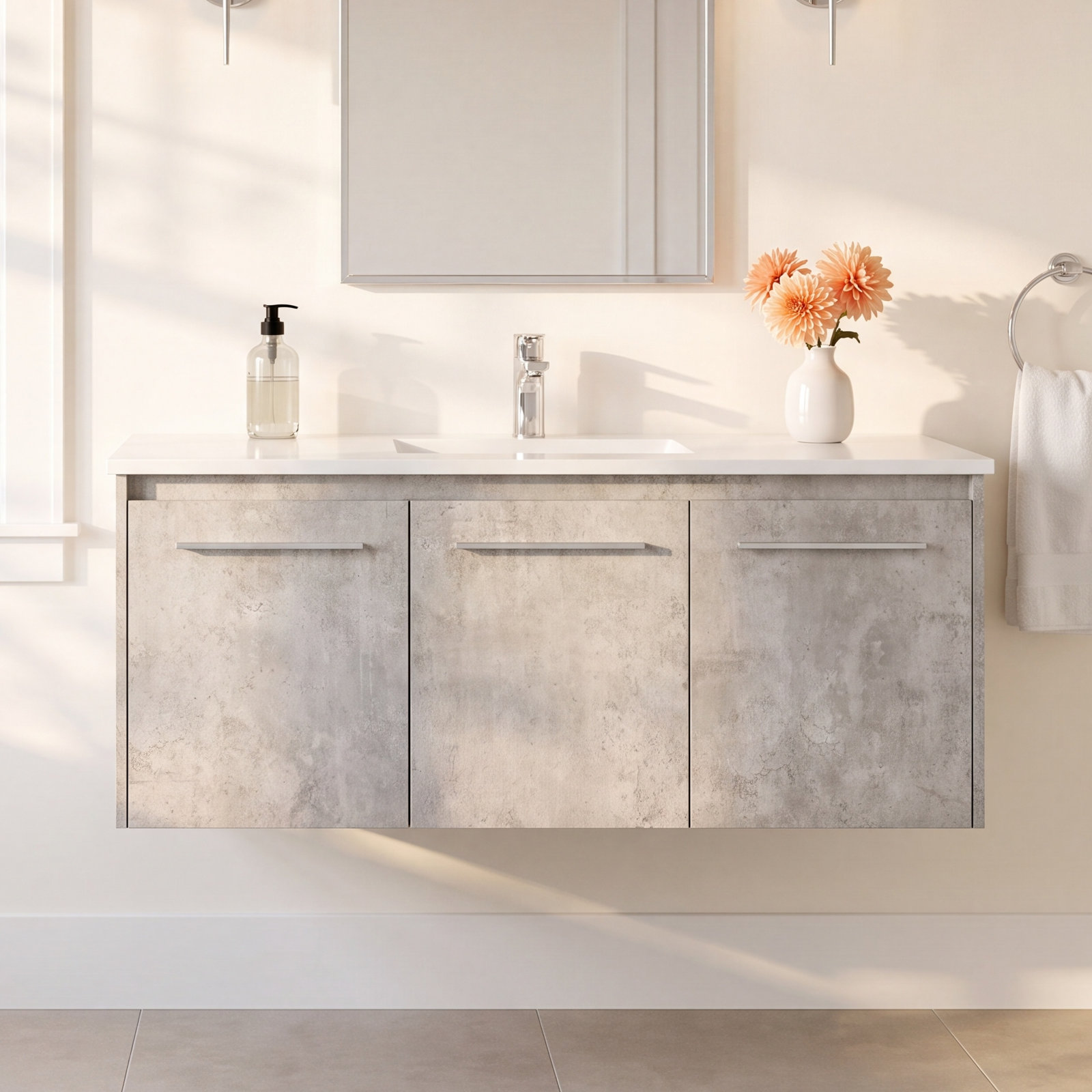 Penn 48'' Single Bathroom Vanity, Concrete Gray