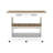 4-Door 2-Drawer 2-Piece Kitchen Set, Kitchen Island And Kitchen Pantry