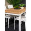 Navya 4 - Person Teak Solid Wood Patio Dining Set Extendable Rectangular Table