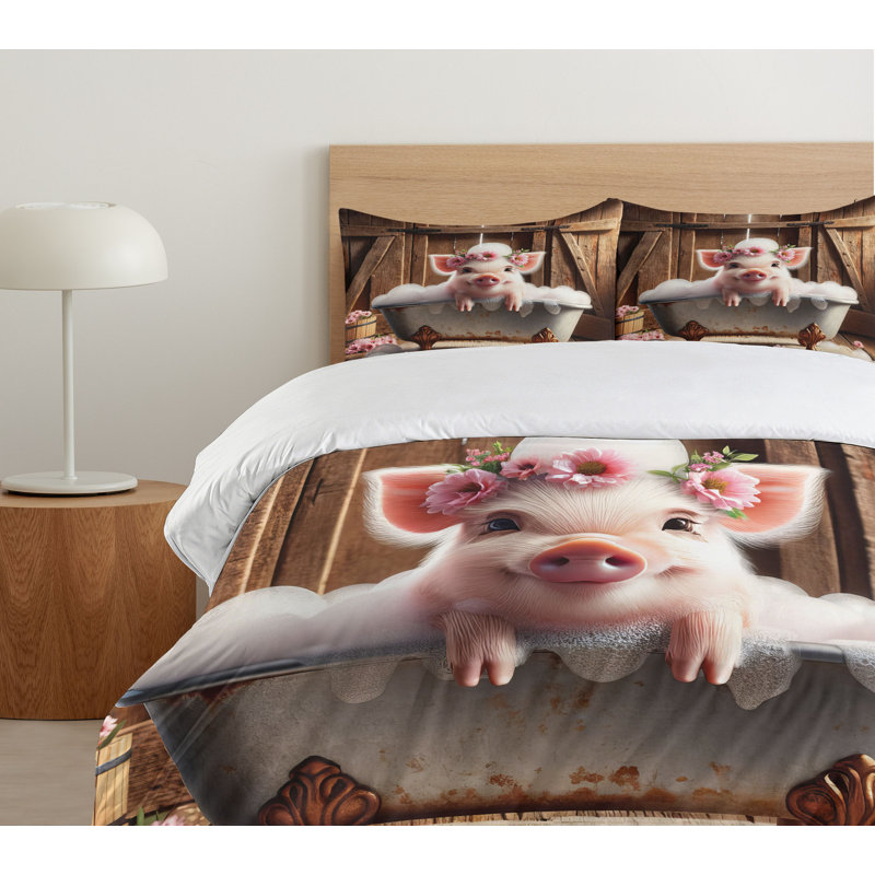 Ensemble de housse de couette en microfibre, Housse de couette très grand + 2 taies décorativ
