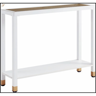 Table d'entrée élégante en verre avec conception à 2 niveaux, pour les couloirs, les salons et les bureaux, maximisant le rangement et le style.