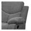 Causeuse Kalen en chenille grise avec console