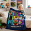 Jeté Minecraft, literie, cadeaux pour filles / garçons, 59 x 51, Minecraft