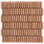 Terra Cortona 12x12 Mini Brick Matte Terracotta Mosaic Tile