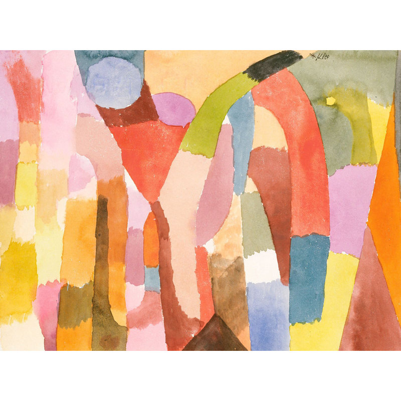 Movement Of Vaulted Chambers by Paul Klee - Wrapped Canvas Painting, 70cm H x 100cm W x 4cm D