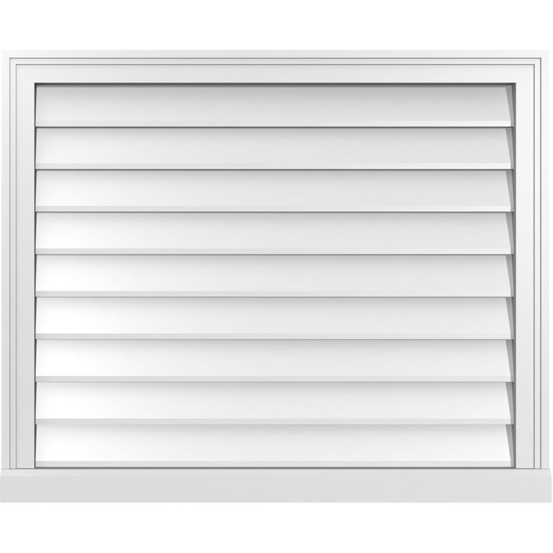 Cadre de seuil Brickmould, brun clair apprêté, H 28 po x l 34 po x P 2 po