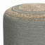 Pouf rond tressé - gris tourterelle
