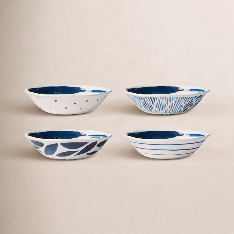 Blue Bay 4 Piece Melamine Assorted All-Purpose Bowls Set