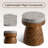 Patio Round Concrete Side Table-640694989-661067176