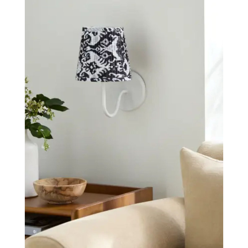 Applique murale Ciro, Noir, White