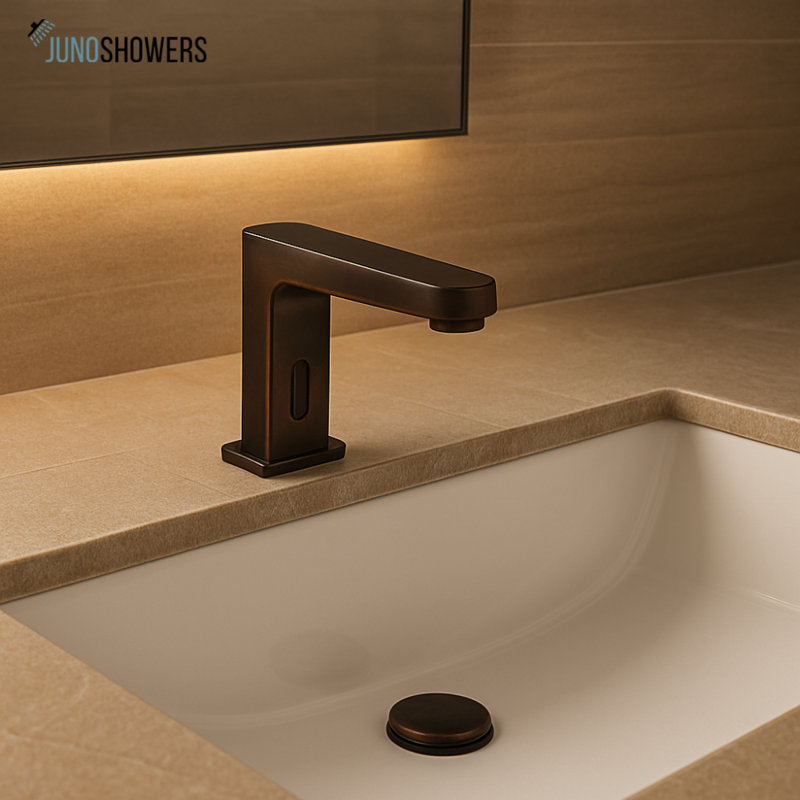 Wall-Mounted Shower System with Thermostatic Valve and Handheld Spray, Oil Rubbed Bronze