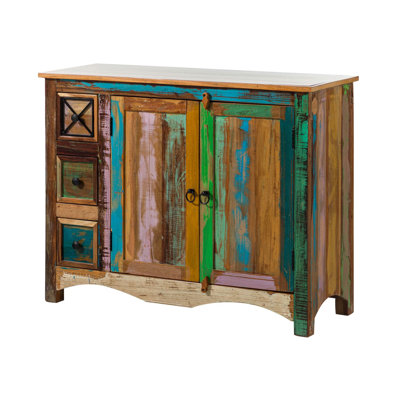 Nature Of Spirit Solid Wood 110 cm W Chest of 3 Drawers