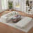 Boneless Modern Cord Sofa with Stylish Square Design, Unique Two-Tier Convertible Bed for Apartments and Large Spaces-1207695448