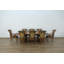 11 Piece Veronica Dining Set With Black Gold Chair-1109945296