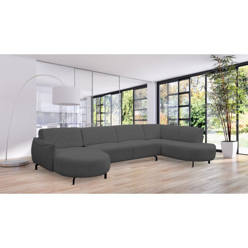 5 Seater Corner Sofa , Left Hand Facing, Grey