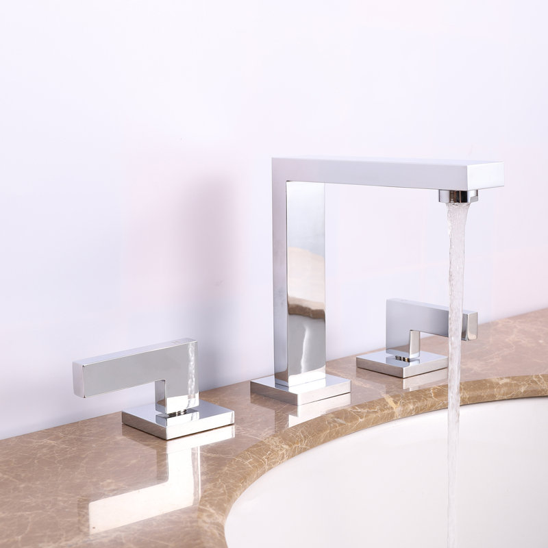 Widespread Bathroom Faucet, Chrome