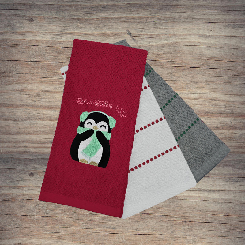 Cotton Tea Towel Kitchen Towel, Red