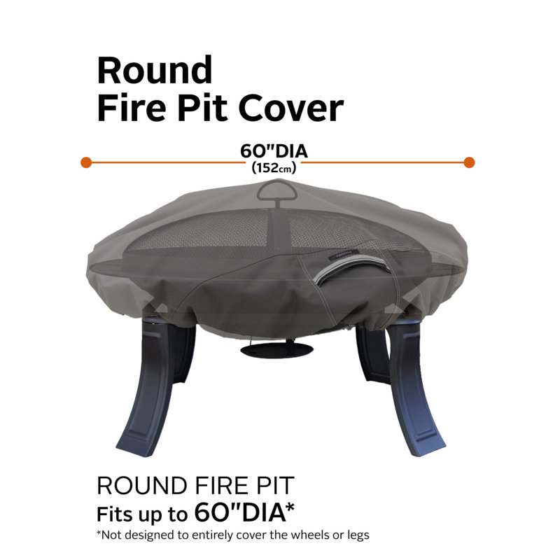 Freeport Park® 44'' W x 44'' D Fire Pit Cover, Large