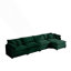 Canapé modulaire rembourré en L 4 places avec 1 repose-pieds Modern-1573460065