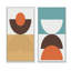 Creative Creative Designs in Retro Colors XIII - Ensemble de 2 peintures-1145553730-1145553788