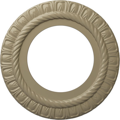 Médaillon de plafond Endurathane Claremont, DE 10 5/8 po x P 5 3/4 po x P 1/2 po (convient aux auvents jusqu'à 7 po), fini désert Gobi peint à la main