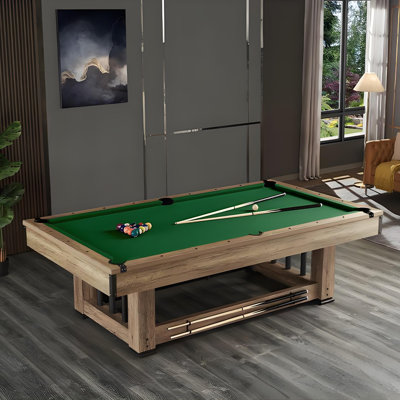 Minimalist Green Marble 8'Pool Table