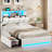 LED Upholstered Platform Storage Bed with Charging Station-1640284448-1640284451