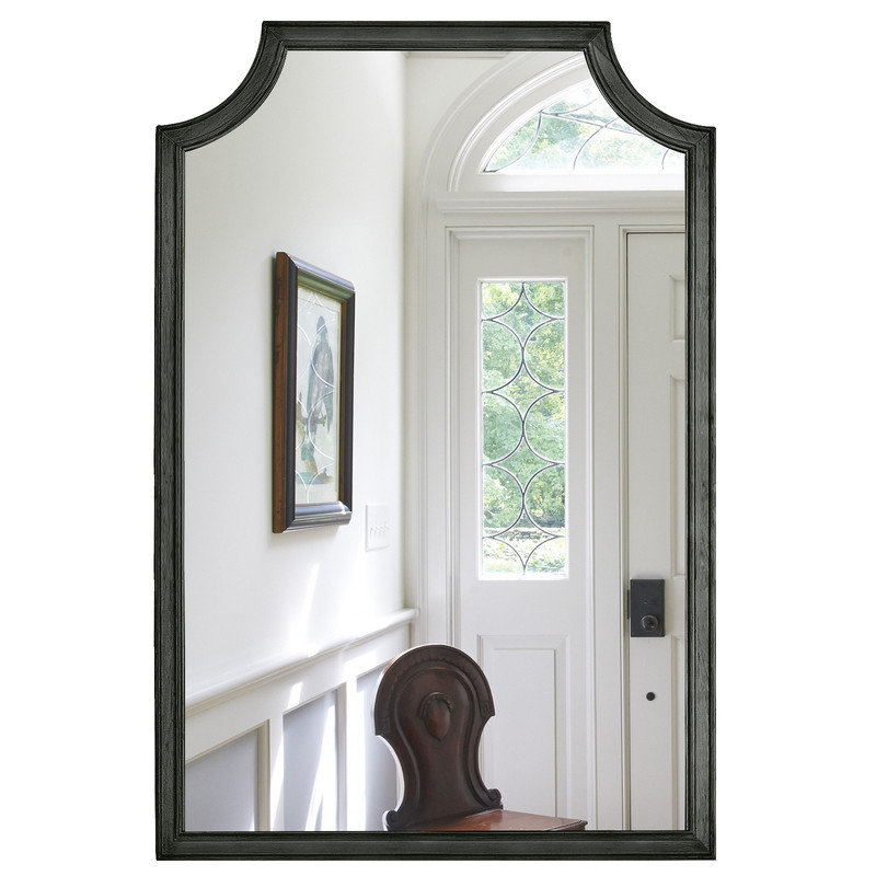 Mikye Solid Wood Rectangle Mirror, 30" H x 20" W