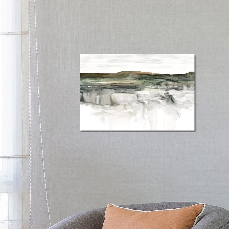 Impression de rivière Flow par Carol Robinson, Toile tendue, Pas de tapis, H 18 po x l 26 po x P 1,5 po